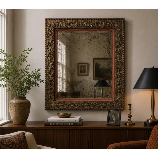 Antique Victorian Eastlake Picture Frame With Velvet Liner – Grape & Vine Motif – 30.5” X 34.5” For Sale - Image 11 of 12