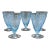 Fostoria Versailles Azure Blue Crystal Parfait Tumbler Glasses- Set of 5 For Sale