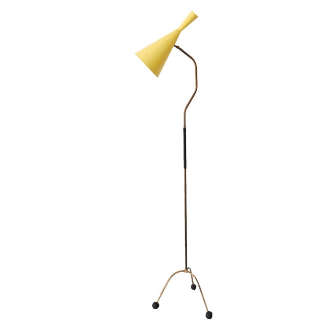Mid-Century Modern Diabolo Floor Lamp, Austria, 1950s For Sale