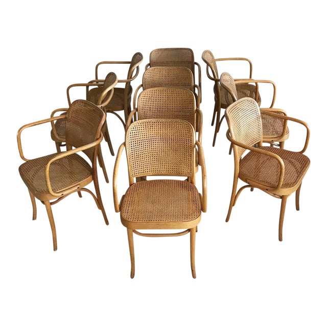 Mid-Century Josef Hoffmann "Prague" 811 Cane & Bentwood ...