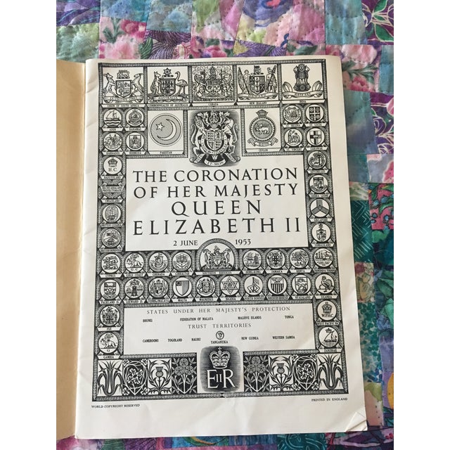 Commemorative Coronation Program Queen Elizabeth II Chairish