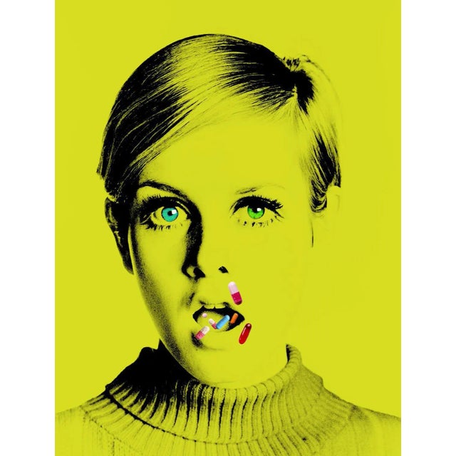 The Drugs Don't Work I - Oversize limited edition - Pop Art - Twiggy by the London based contemporary pop art image...