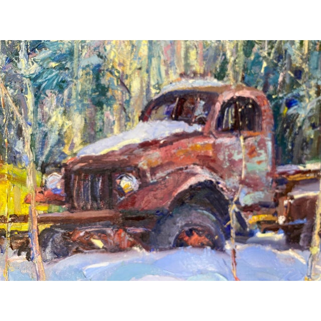 "Retired for Years" ~ Lorie Batson, Original Oil Painting. Captures a Frozen Moment in Time, Reclaiming Rustic Beauty. For Sale - Image 4 of 10
