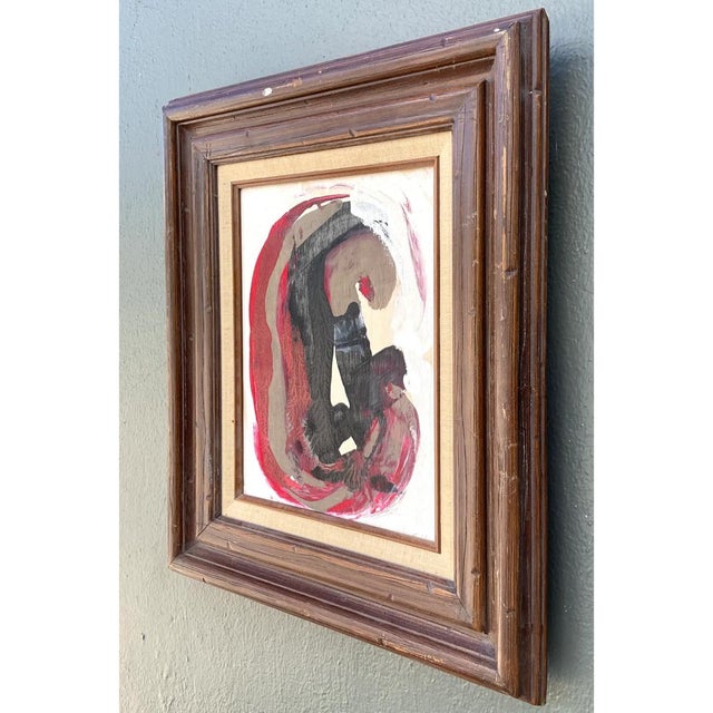 Early 21st Century Vintage Original Abstract Oil on Board For Sale - Image 5 of 12