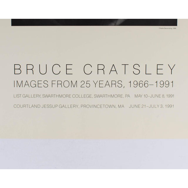 1991 “Images From 25 Years, 1966-1991” Bruce Cratsley Exhibition Poster For Sale - Image 4 of 5