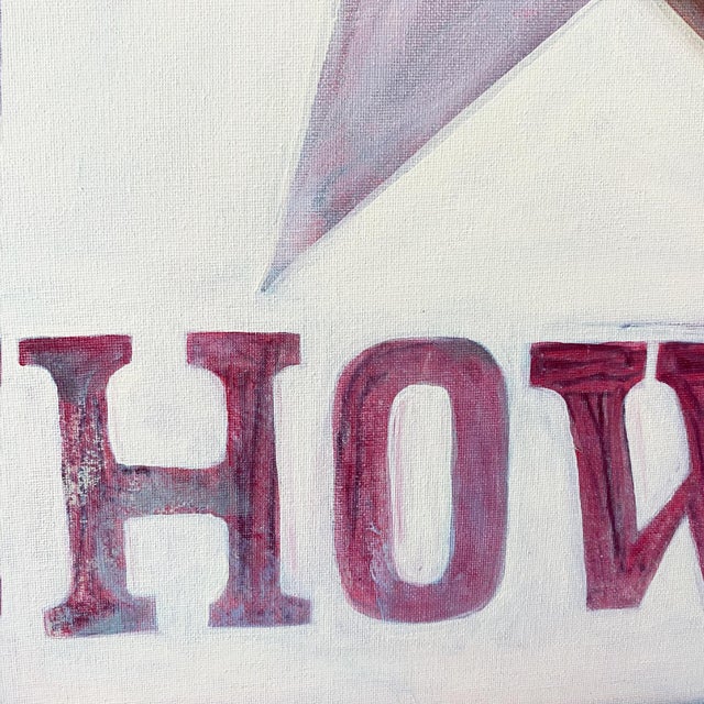 2020s Original Western Star Painting “Howdy” – Framed Rustic Americana Wall Art – Red Star Acrylic on Canvas For Sale - Image 5 of 5