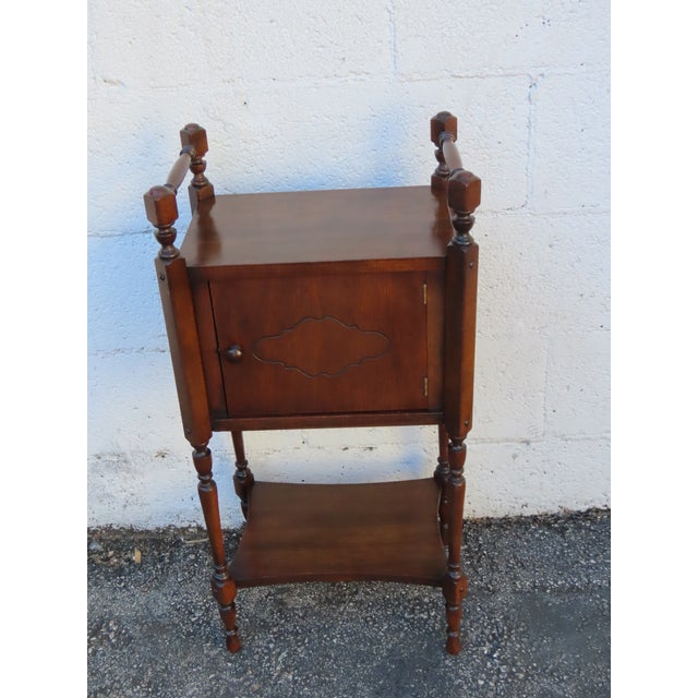 Early 1900s Small Cigar Tobacco Humidor Chest Box Cabinet 6354 For Sale - Image 4 of 11