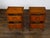 Pair of Italian Neoclassical 1800s Walnut Bedside Tables with Marquetry Décor For Sale - Image 10 of 12