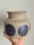 Mid-Century Modern Stoneware Vase with Cobalt Blue Polka Dots, 1960 For Sale - Image 10 of 10
