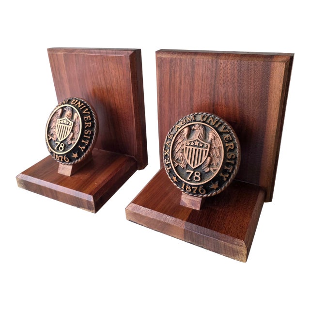 Texas A&m University Bookends From 1978 For Sale