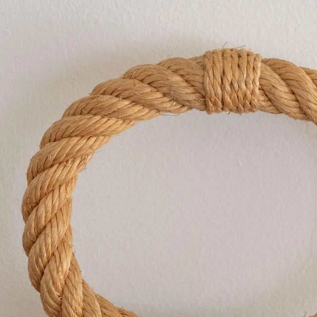 1960s 1960s French Rope Sconce by Audoux Minet For Sale - Image 5 of 9