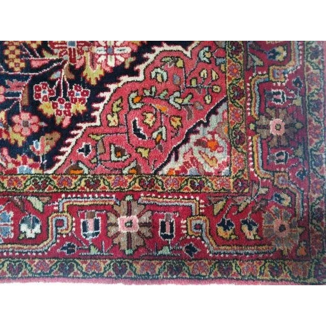 Textile 1940s Vintage Persian Sarouk Rug For Sale - Image 7 of 11