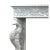 Wood 1980s Hollywood Regency Style Carved Wooden Mantel/Entrance Table (Silver-Plated Finish) For Sale - Image 7 of 16