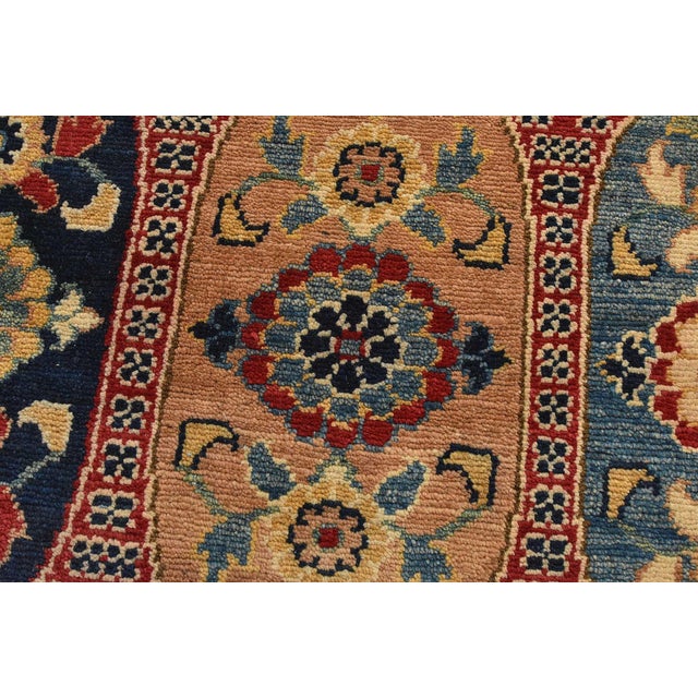 Red Kazak Rug 9′ X 11’11” Red Wool Traditional Hand-Knotted Oriental Carpet For Sale - Image 8 of 12