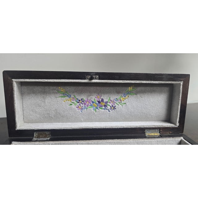 Antique English Inlaid Glove Box, 1880 For Sale - Image 10 of 12