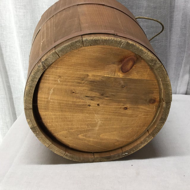 Vintage Maple Sap Bucket With Americana Hand Painted Folk Art Chairish