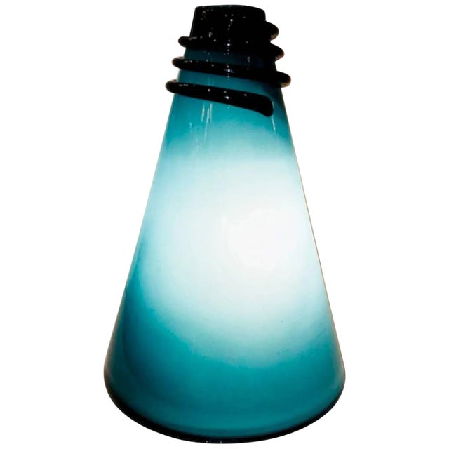 VeArt 1980s Cone Vase Table Lamp For Sale