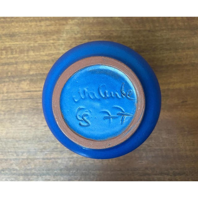 Mid-Century German Studio Pottery Carafe Vase from Töpferhof Malente, 1960s For Sale - Image 12 of 16