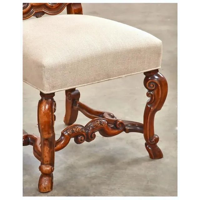 This is an outstanding pair of William & Mary English walnut side chairs that date to the end of the 17th century. These...