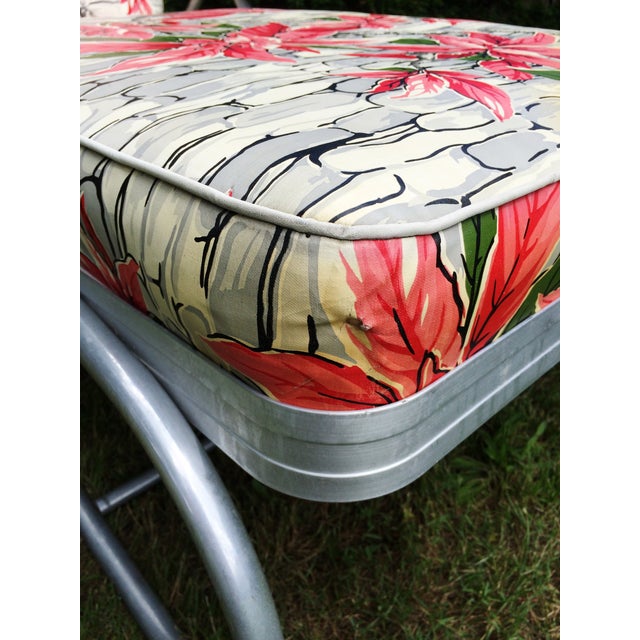 Vintage Bunting Aluminum Chaise Lounge Patio Chair  Chairish