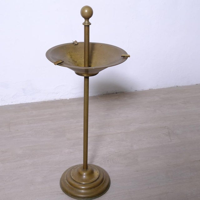 Brass Floor Ashtray, 1950s For Sale - Image 4 of 12