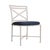 Brown Jordan Venetian Side Chair, Dove frame with Fusion Neptune fabric For Sale - Image 12 of 12