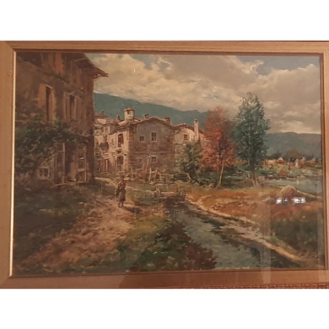 Pietro Virgilio Lietti, Rural Landscape, 1970, Oil on Canvas, Framed For Sale - Image 15 of 18