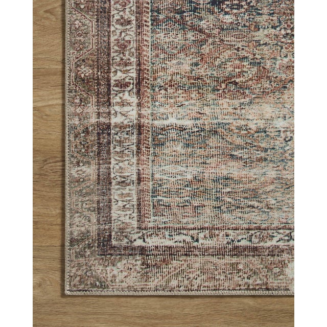 Loloi Rugs Chris Loves Julia x Loloi Jules Ink / Terracotta 2'-0" x 5'-0" Accent Rug For Sale - Image 4 of 7