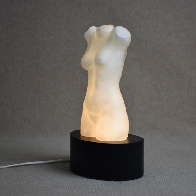 Mid-Century Modern Table Lamp by Paul Kedelv for Flygsfors Glasverk, Sweden, 1950s For Sale - Image 3 of 8