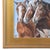 Three Horses portrait study, acrylic painting on artist panel. Included are the antiqued gold wood frame and hanging...