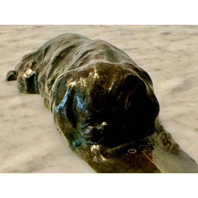 Bronze Bronze King Charles Cavalier Spaniel Letter Opener For Sale - Image 8 of 10