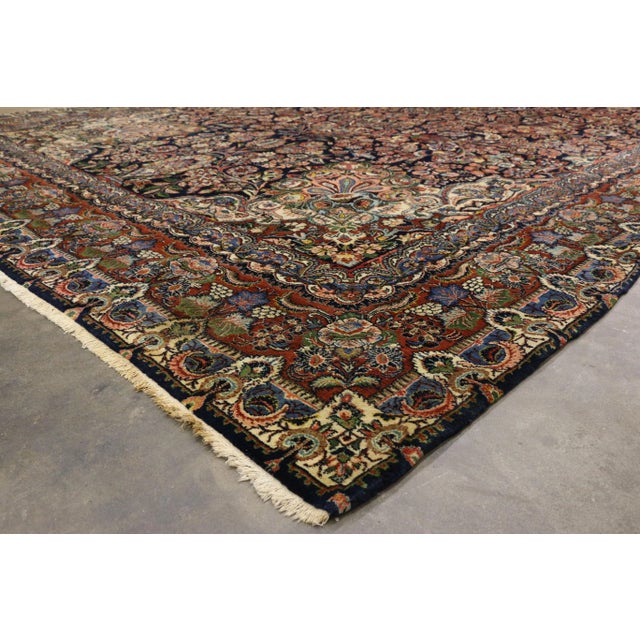 Antique Hamadan Persian Rug, 10'11 X 18'08 For Sale In Dallas - Image 6 of 9