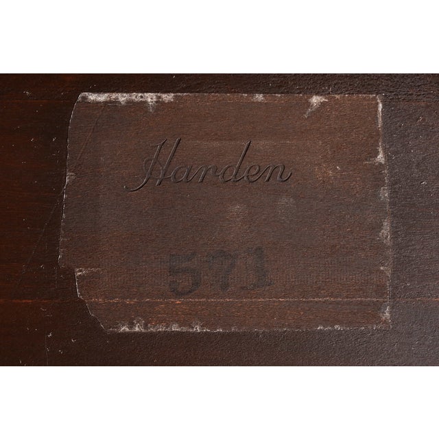 Harden Furniture Queen Anne Solid Cherry Wood Parquet Top Extension Dining Table, Newly Refinished For Sale - Image 15 of 16