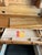 Vintage Solid Oak Desk With Hutch For Sale - Image 4 of 7
