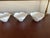 Hollywood Regency 1970s Hollywood Regency White Porcelain Lotus Bowls, Set of 4 For Sale - Image 3 of 6