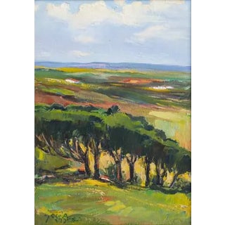 Jose Videira, Landscape, Oil on Platex For Sale