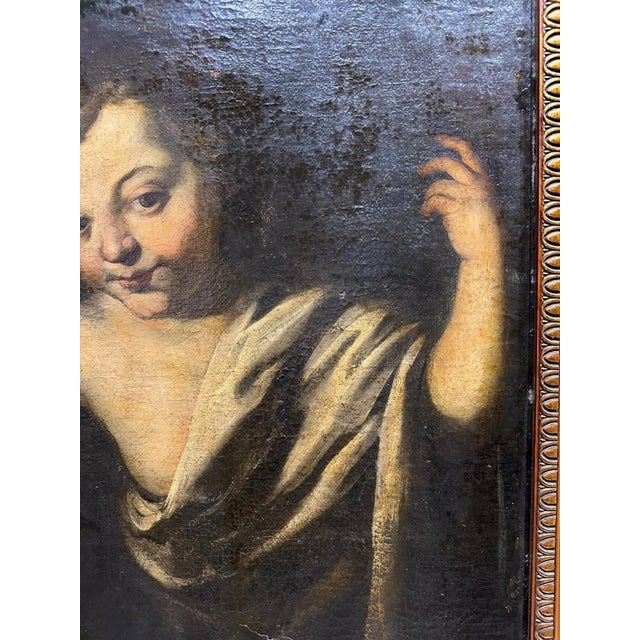 Giacinti Brandi ( 1621-1691 ) " S. Giovannino " 17th Century Important Baroque painting attributable to the hand of the...