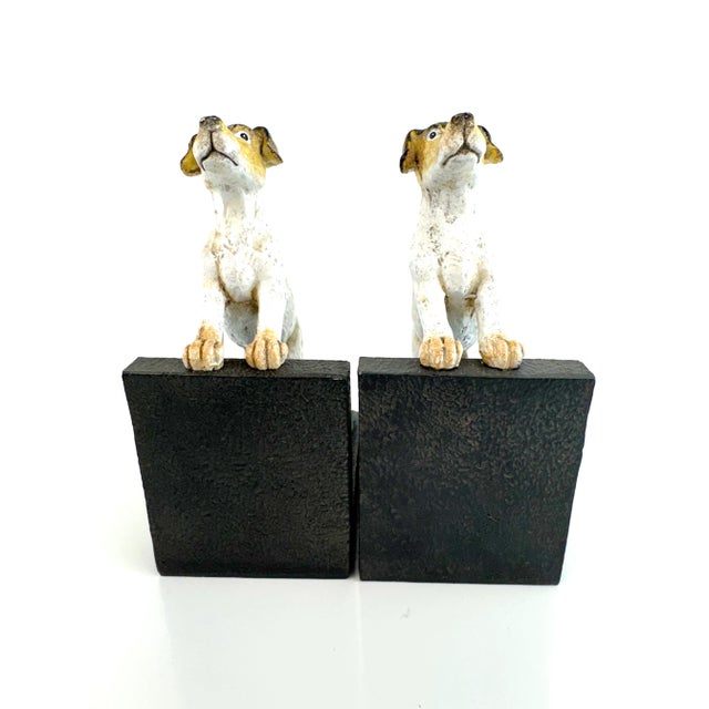 Vintage Cast Iron Dog Bookends, a Pair For Sale - Image 13 of 14