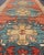 Mid 20th Century Colorful Antique Oushak Runner With Medallion Design in Terracotta, Yellow & Teal Blue For Sale - Image 5 of 9