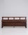 Brown 20th Century Italian Wooden Bench with Upholstered Seat For Sale - Image 8 of 13