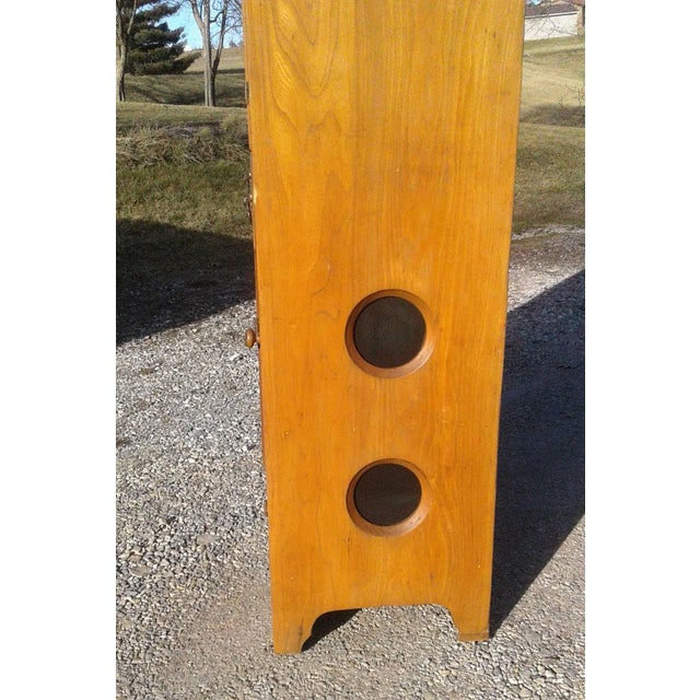 Antique Flat Wall Pie Safe Cupboard Kitchen Pantry Ash Wood 1900s For Sale - Image 4 of 12