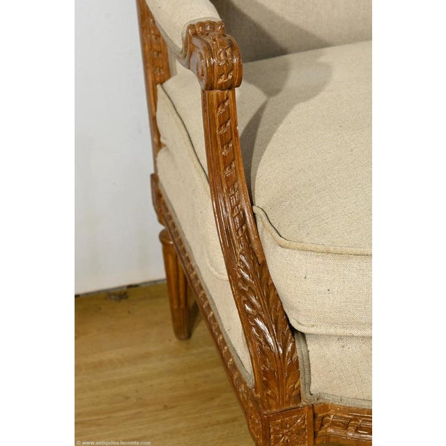 Early 19th Century Louis XVI Stained Beech Bench For Sale - Image 6 of 18