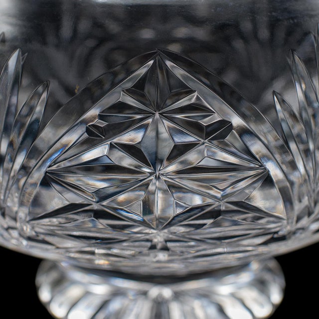 Vintage Rose Bowl, English, Cut Crystal, Posy, Potpourri, Fruit Dish, Circa 1970 For Sale - Image 9 of 11