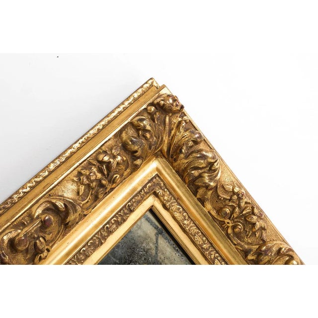 French Fine Antique Gilt Barbizon Frame Fitted as a Mirror For Sale - Image 3 of 10