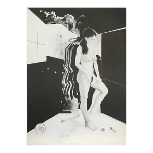 Standing Woman, Robert Eagerton Lithograph