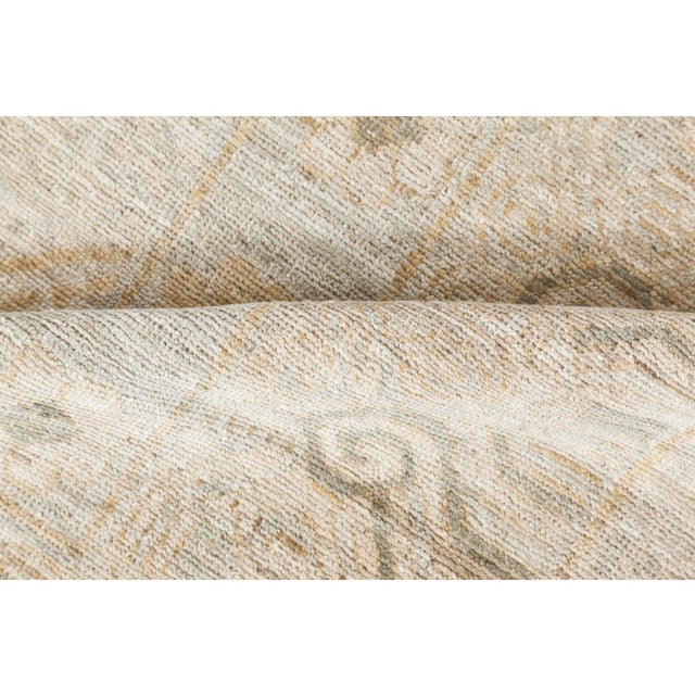 Modern Contemporary Samarkand Style Botanic Handmade Wool Rug by Doris Leslie Blau For Sale - Image 3 of 10