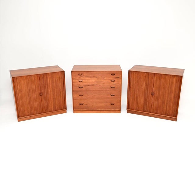 Vintage Danish Teak Cabinets by Peter Hvidt and Orla Molgaard Nielsen for Søborg Møbelfabrik, 1960s, Set of 2 For Sale - Image 10 of 11