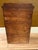 Antique Quarter Sawn Solid Oak Child's Roll Top Trestle Desk - Original Brass For Sale - Image 13 of 13
