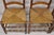 Antique Ladderback Primitive Rustic Oak Wood Rush Seat Dining Chairs - Set of 4 For Sale - Image 4 of 11