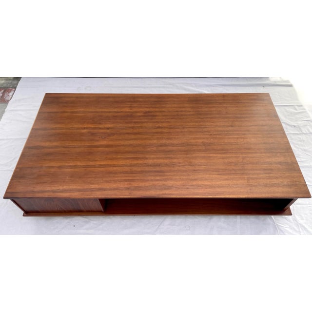 Mid-Century Modern Rectangular Solid Wood Coffee Table For Sale - Image 12 of 13
